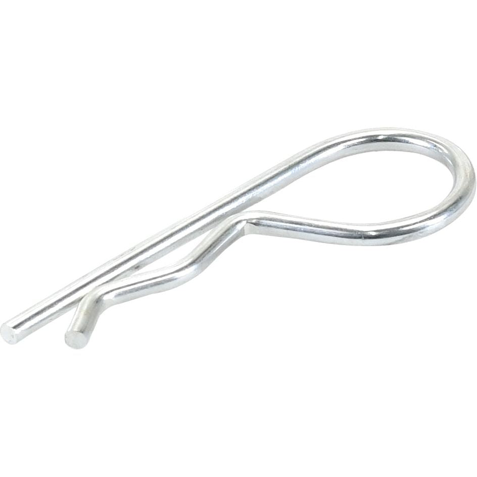 A silver Grip Clip - Single Wound, also known as a retaining pin or R-clip, shown against a white background. Suitable for Pin Ø10-18mm, this clip is compatible with Ford / New Holland machinery and is identified by Sparex Part No.S.10.