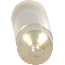 Close-up view of a small cylindrical object with a metallic tip, resembling the Sparex Light Bulb (Filament), 12V, 3W, SV7-8 (Box 1 pc.) | Sparex Part No.S.110003.