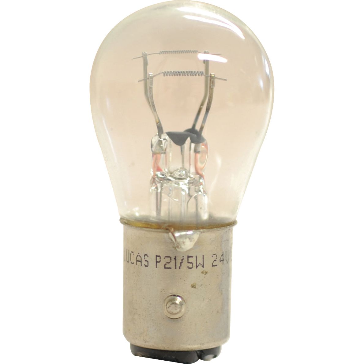 A close-up of a clear glass light bulb with a metallic base, labeled "Sparex S.110009." The inner filament is clearly visible inside the bulb.