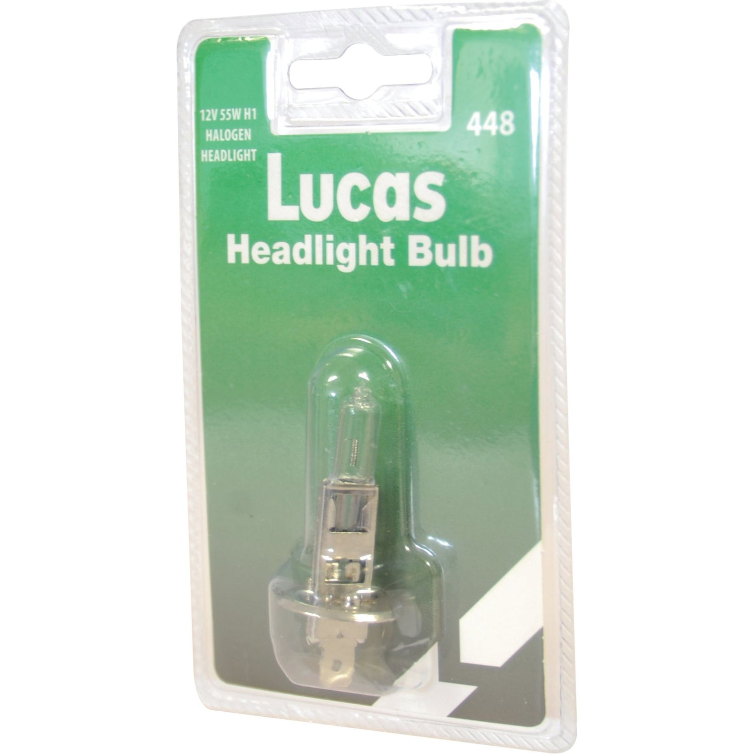Packaged Sparex Light Bulb with a green and white label displaying "12V 55W P14.5s Halogen Headlight" and product number S.110042.