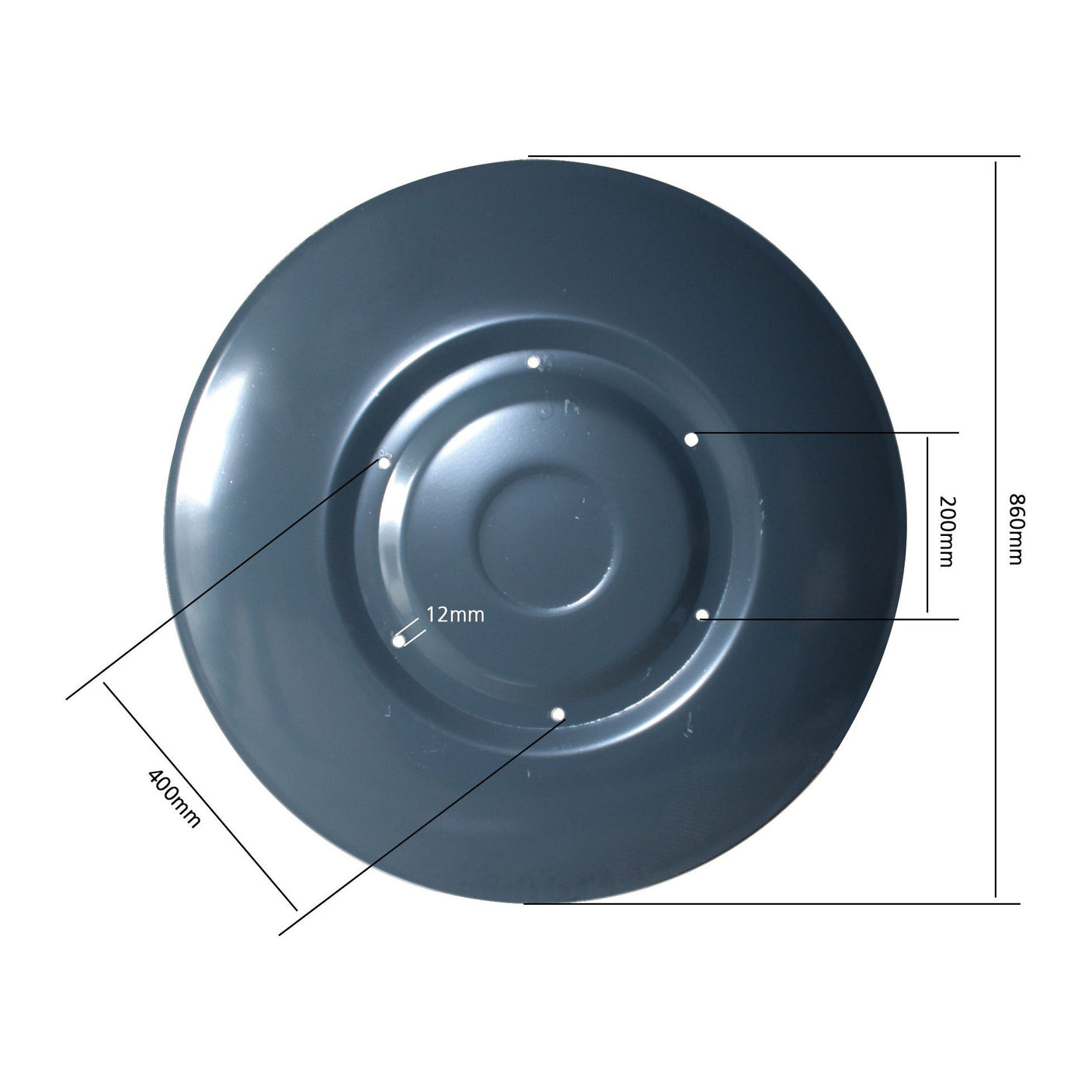 Sliding Saucer -  OD :860mm, - Replacement for PZ, Deutz-Fahr, Vicon
 - S.110584 - Farming Parts