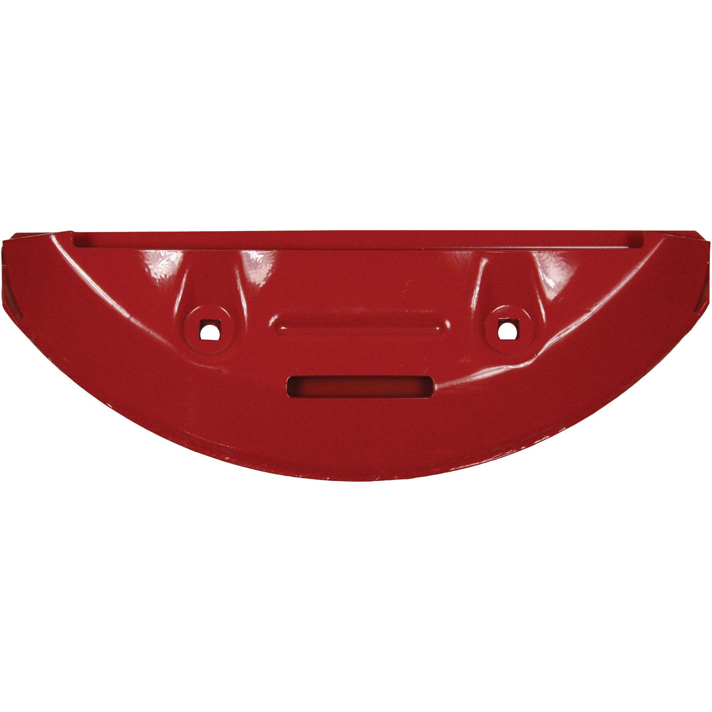 A red, semi-circular metal bracket from Sparex, measuring 135mm in length, 385mm in width, and 35mm in depth, features two mounting holes and a central slot. It is compatible with Kuhn ALTERNA500 and serves as a replacement for Kuhn part number 55910400 (Sparex Part No. S.110613).