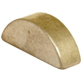 Close-up image of a metal semicircular key, specifically a Sparex Metric Woodruff Key 8.0 x 11mm (DIN 6888), often used in machinery and automotive applications, conforming to Sparex Part No.S.11064 standards.