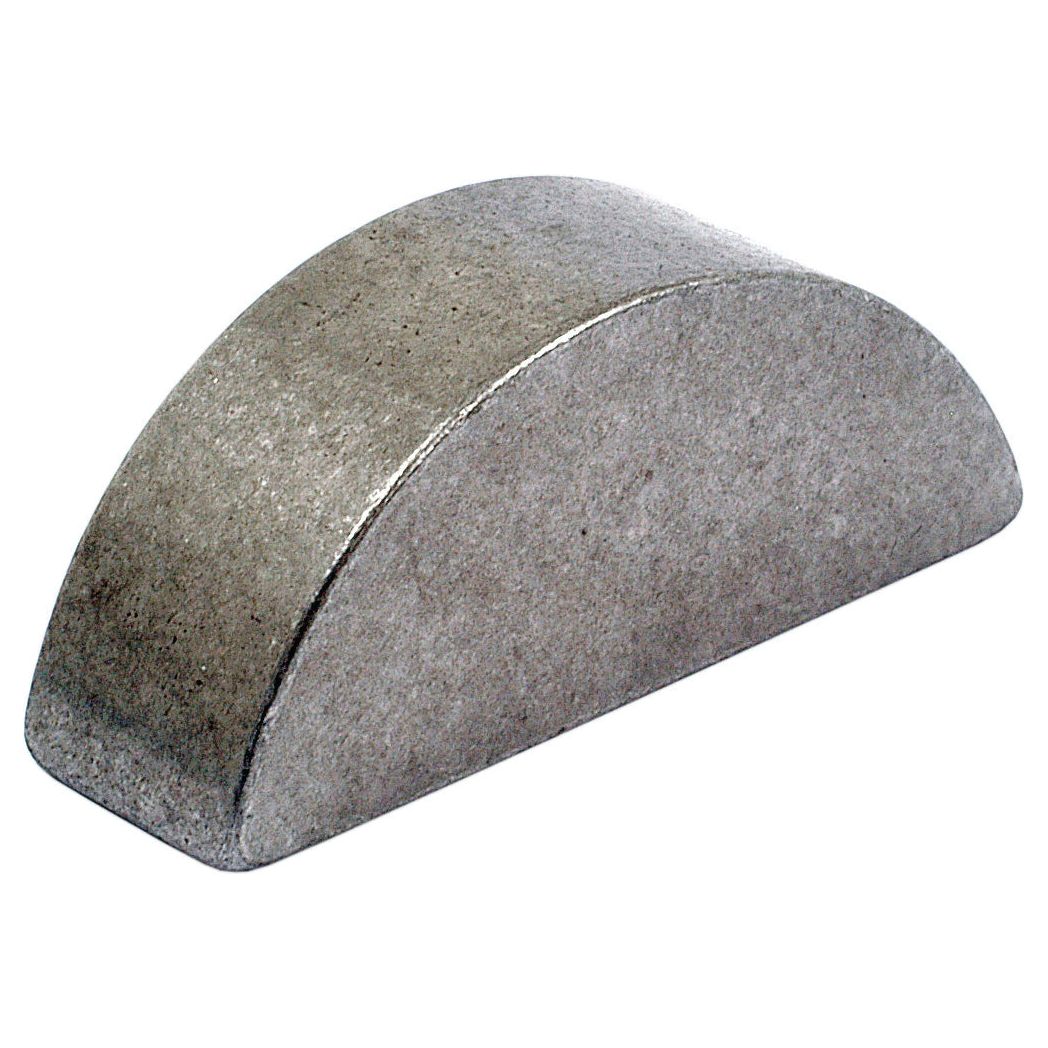 A Metric Woodruff Key 10 x 13mm, made by Sparex and conforming to DIN 6888 standards, is a half-moon-shaped metal piece with a smooth surface typically used as a machine part or mechanical component. Its specific designation is Sparex Part No.S.11067.