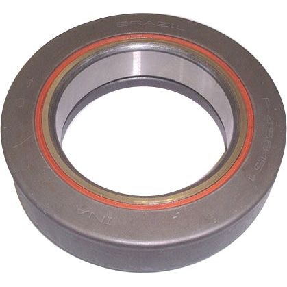 A close-up of a Sparex LUK Clutch Release Bearing - S.110842 with orange and red inner lining, labeled "Brazil".