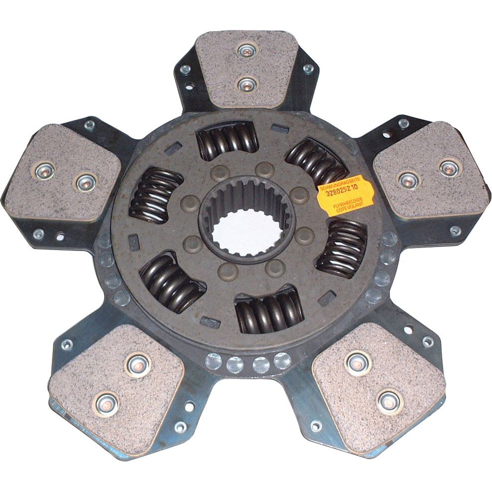 The Sparex Clutch Plate (Sparex Part No. S.110863) is a cerametallic six-paddle clutch plate featuring torsion-sprung springs and friction pads.