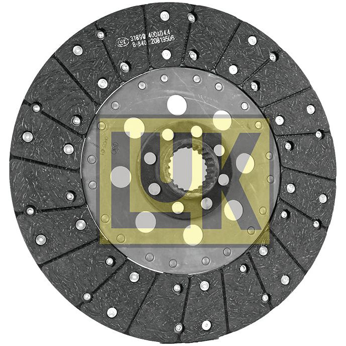 An automotive clutch plate branded with "Sparex," part number S.110864, featuring a dark, textured surface with organic lining and a central spline hub, designed for transmission in vehicles.