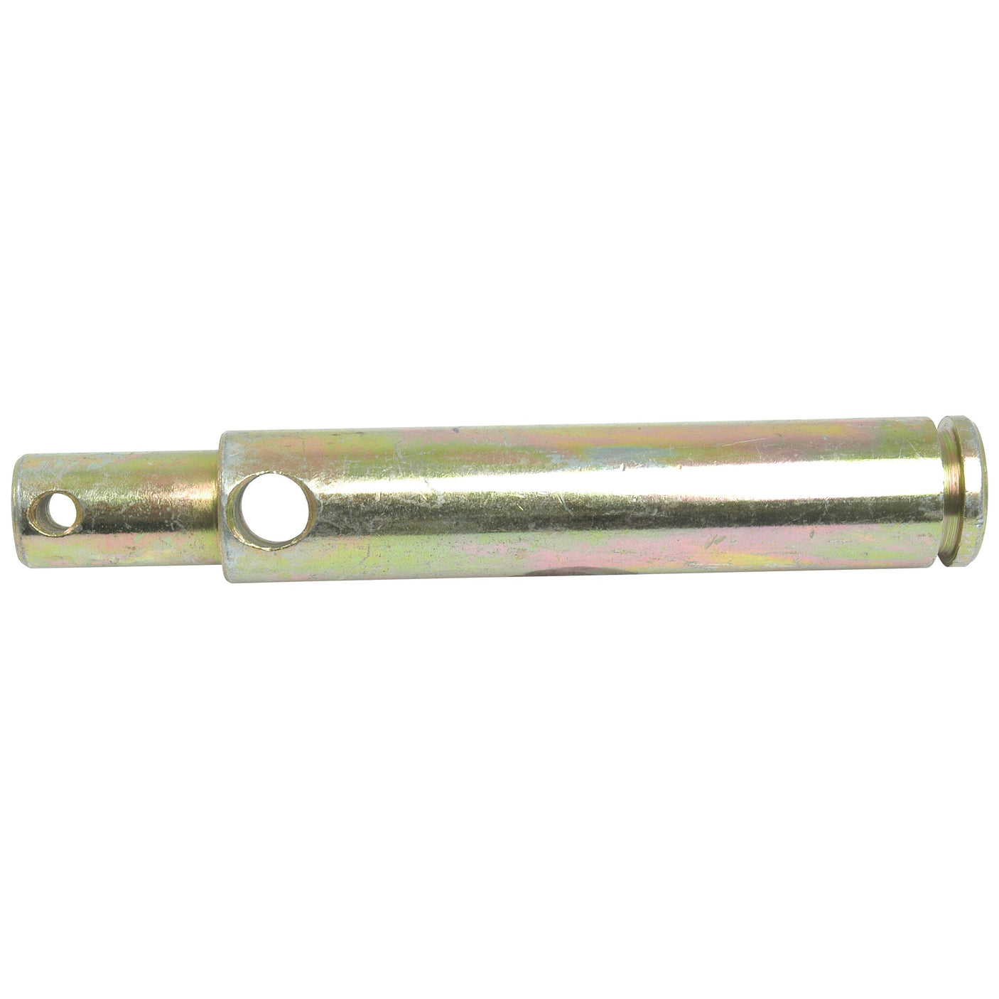 The Sparex Top Link Pin 19x116mm Cat. 1/2, also known as Sparex Part No. S.110, is a cylindrical metallic pin featuring a working length and two holes near each end.