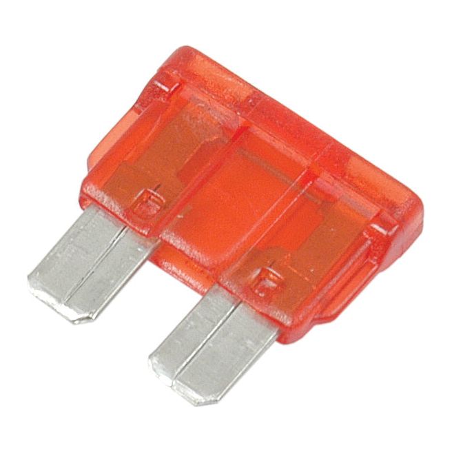 A 10-amp red blade fuse with two metal prongs from Sparex, perfect for Ford/New Holland vehicles. (Sparex Part No. S.11147)