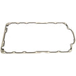 A rectangular aluminum Sparex Sump Gasket (Part No. S.111810) with a wavy inner edge and a smooth outer edge, designed for use in sump applications for Perkins engines models 1104, 1104DE44T, 1104DE44TA, 1104D44, A4.236, and A4.248.