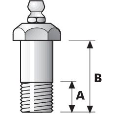 Grease Nipple - Extra Long (1/4'''' UNF)
 - S.11220 - Farming Parts