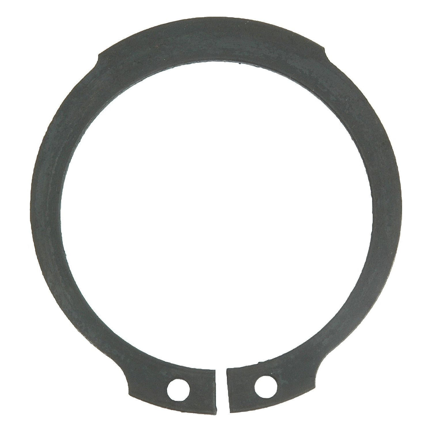 Image of a circular metal snap ring with two holes at the ends, used for securing components in mechanical assemblies. This Sparex External Circlip, conforming to DIN 471 standards and measuring 67mm in diameter (Sparex Part No. S.11250), ensures robust and reliable retention.