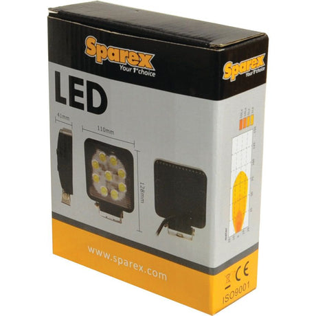 LED Work Light, Interference: Not Classified, 2500 Lumens Raw, 10-30V ()
 - S.112523 - Farming Parts