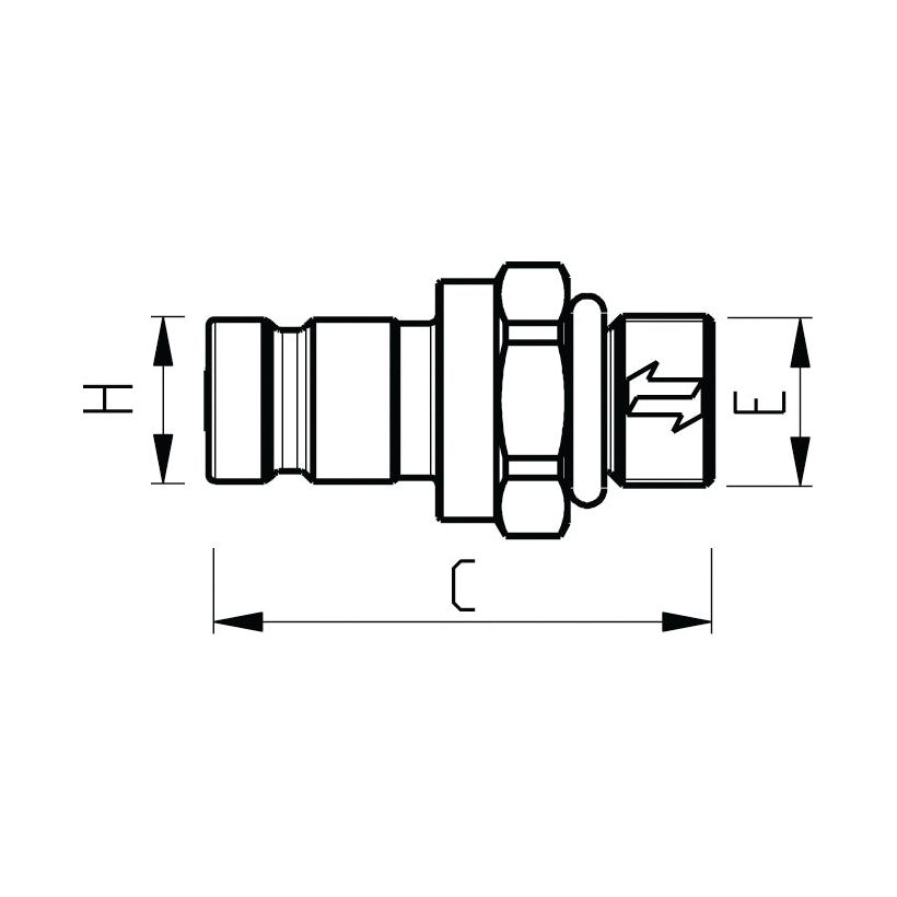 Diagnostic Couplings - Male - M14x1,5 O\'Ring - DF Series
 - S.112677 - Farming Parts