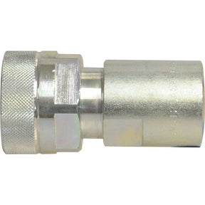 The Poppet Valve Coupling Screw, part of the VVS Series from Sparex (Sparex Part No. S.112799), features a metallic construction with a knurled grip, a hexagonal nut for secure attachment, and a female 1/2" BSP connection.