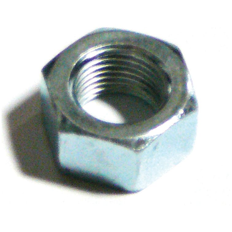 A close-up image of the Sparex Metric Hexagon Nut (DIN 934) Part No. S.11329, specifically M16x1.50mm (Metric Fine), showcasing its metallic and threaded interior design for fastening with a bolt. The Zinc Plated nut is displayed against a white background.