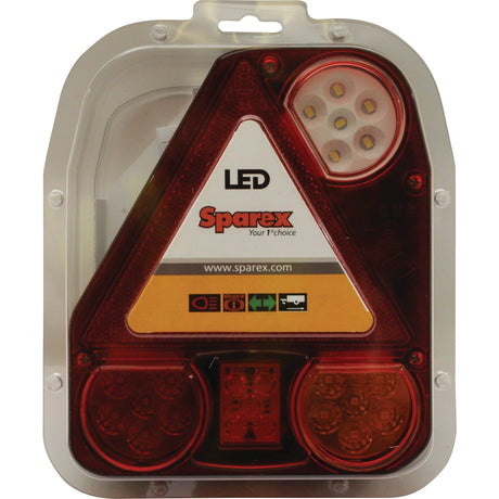 LED Rear Combination Light, Function: 4, Brake / Tail / Indicator / Reverse, LH, 12-24V
 - S.113375 - Farming Parts