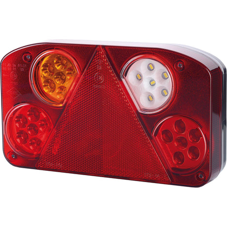 LED Rear Combination Light, Function: 5, Brake / Tail / Indicator / Fog / Reverse, LH, 12-24V
 - S.113378 - Farming Parts