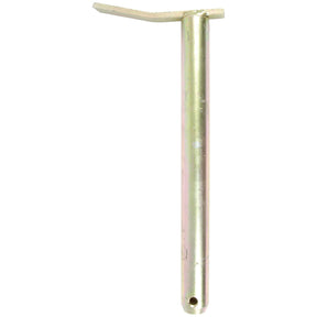 A metal pin, specifically the Swinging Drawbar Hinge Pin 25x250mm from Sparex (Part No. S.11351), featuring a flat angled tab at the top and a hole near the bottom end.