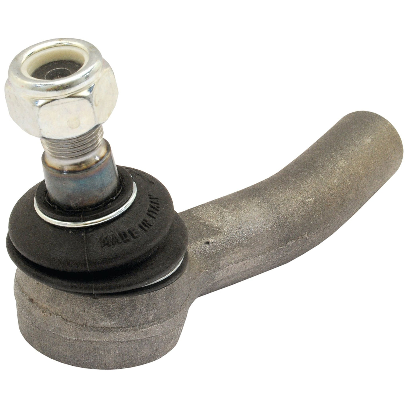 This automotive part, named the Sparex Track Rod (S.113785), measures 145mm in length and features a threaded bolt and rubber bushing, suggesting it may be used as a tie rod end with a female thread in the steering mechanism of vehicles such as the Claas NECTIS tractor.