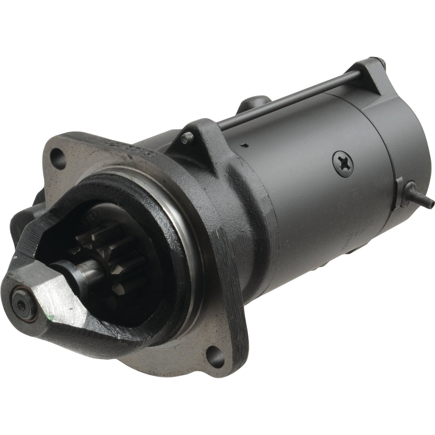 A 12V, 3.2kW gear-reduced starter motor featuring visible gears and mounting points, branded as Sparex (Sparex Part No.S.113797) by Mahle.