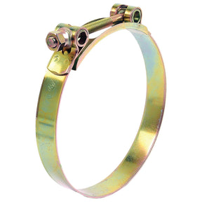 The Sparex Heavy Duty Hose Clip (Ø162-174mm, Part No. S.11403) is constructed from galvanized steel and features a robust metal T-bolt with a rounded band and a single bolt clamp for secure tightening.