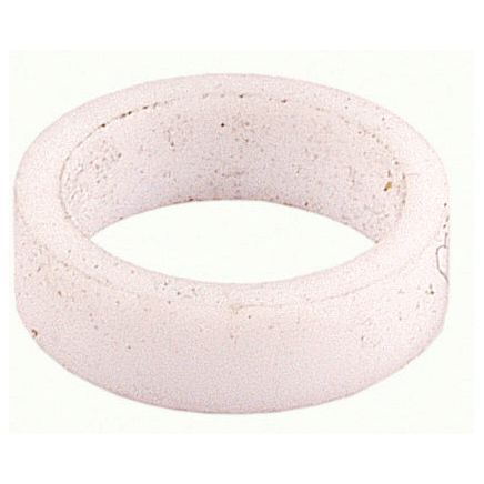 A textured, white, round ceramic ring with a hollow center, resembling the PTFE Injection Washer (Sparex Part No.S.11446) by Sparex, set against a plain background.