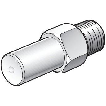 The illustration showcases the FILLER PLUG-GREASE GUN M10 by Sparex (Sparex Part No. S.11459), featuring a threaded cylindrical metal component with a hexagonal section at one end and a smooth cylinder extending from it, reminiscent of an M10 filler plug for a grease gun.