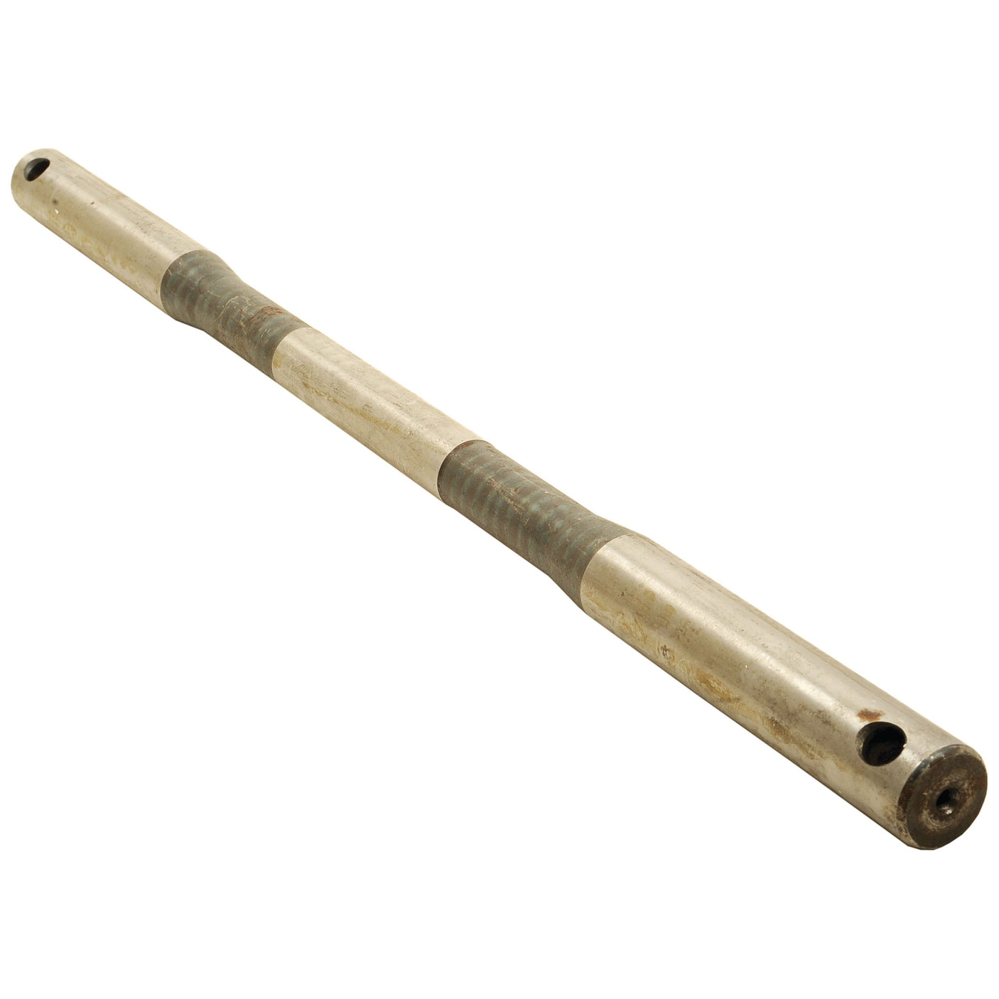 A Sparex Sensing Shaft (Sparex Part No. S.11501), featuring a cylindrical metal rod with two darkened, ribbed sections and holes at both ends designed for Shaft Load Control, placed diagonally against a white background.