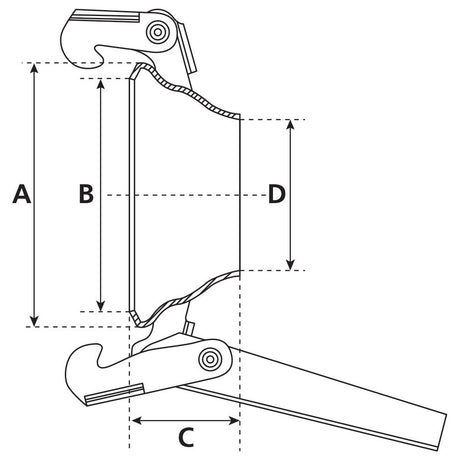 Weld on Clamp Ring - 4'' (100mm) (Galvanised) - S.115031 - Farming Parts