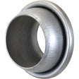 A metallic pipe fitting with a flared flange and a smooth cylindrical body, perfect for use as the Sparex Weld on Ball - Male - 4'' (100mm) (Galvanised) - S.115035.