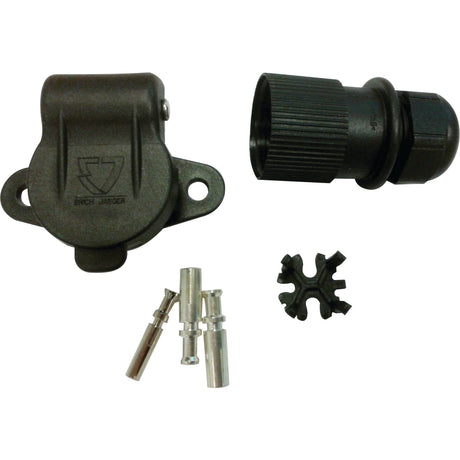 3 Pin Auxiliary Socket With 2 bolt Fixing Female Pin (Plastic)
 - S.115198 - Farming Parts
