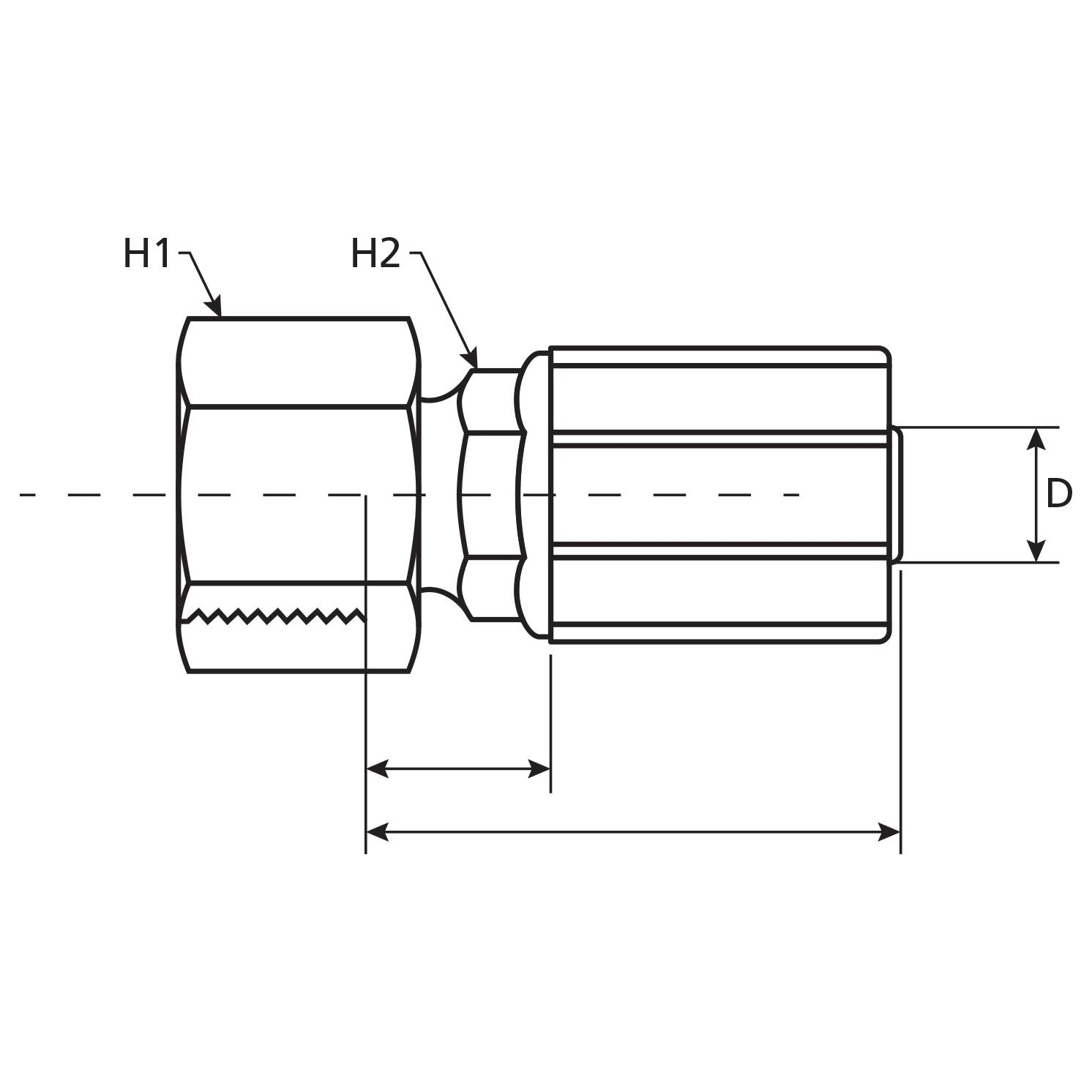 Gates ORFS Hose Insert 1/2'' x 1 3/16'''' Female Straight Swivel - S.116388 - Farming Parts