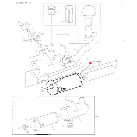 Massey Ferguson - Filter Air Outer - 1886637M91 - Farming Parts