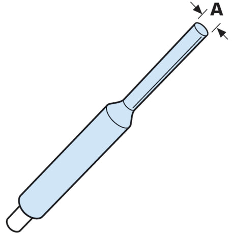 Illustration of the Sparex ROLL PIN PUNCH-1/16'' (Sparex Part No. S.1185), labeled 'A' pointing to the 1/16 diameter of the narrower end.