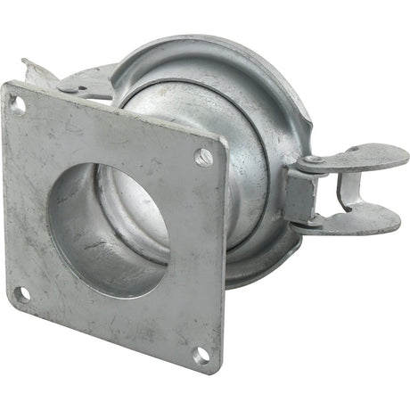 Coupling with Square Flange Short - Male 4'' (108mm) x (100mm) (Galvanised) - S.119434 - Farming Parts