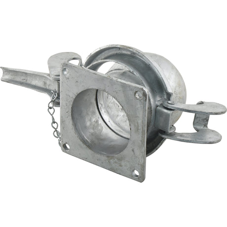 Coupling with Square Flange Short - Male 5'' (133mm) x (125mm) (Galvanised) - S.119435 - Farming Parts