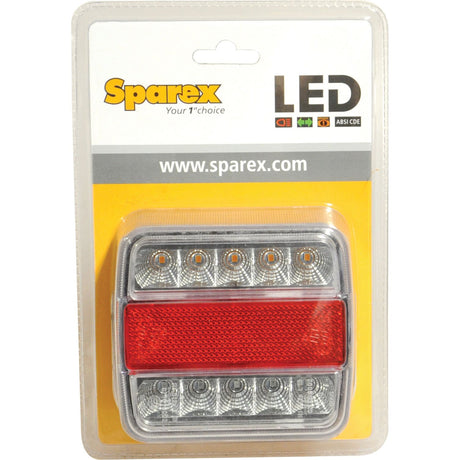 LED Rear Combination Light, Function: 4, Brake / Tail / Indicator / Number Plate, RH & LH, 12V
 - S.119479 - Farming Parts