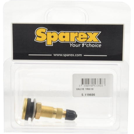 Package containing a Valve tr618 x 1pc. agripak (Sparex Part No.S.119686) by Sparex, with branding and website displayed at the top. Also includes reference code S.31482 for easy identification.