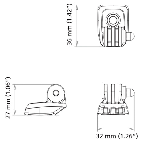 ROKK™ Mini GoPro and Garmin Plate
 - S.119761 - Farming Parts