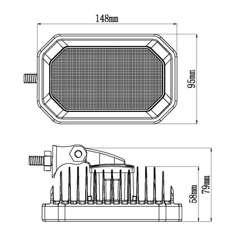 LED Work Light, Interference: Class 3, 2800 Lumens Raw, 10-30V ()
 - S.119778 - Farming Parts