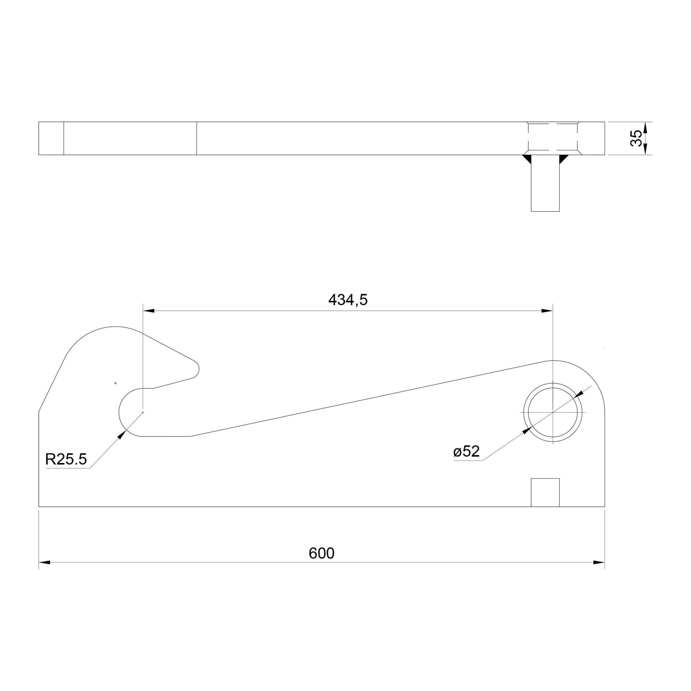 Loader Bracket (Pair), Replacement for: Claas.
 - S.119881 - Farming Parts