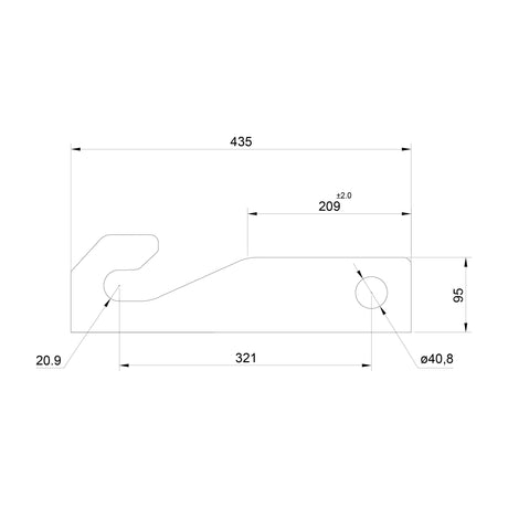 Loader Bracket (Pair), Replacement for: Kramer.
 - S.119884 - Farming Parts