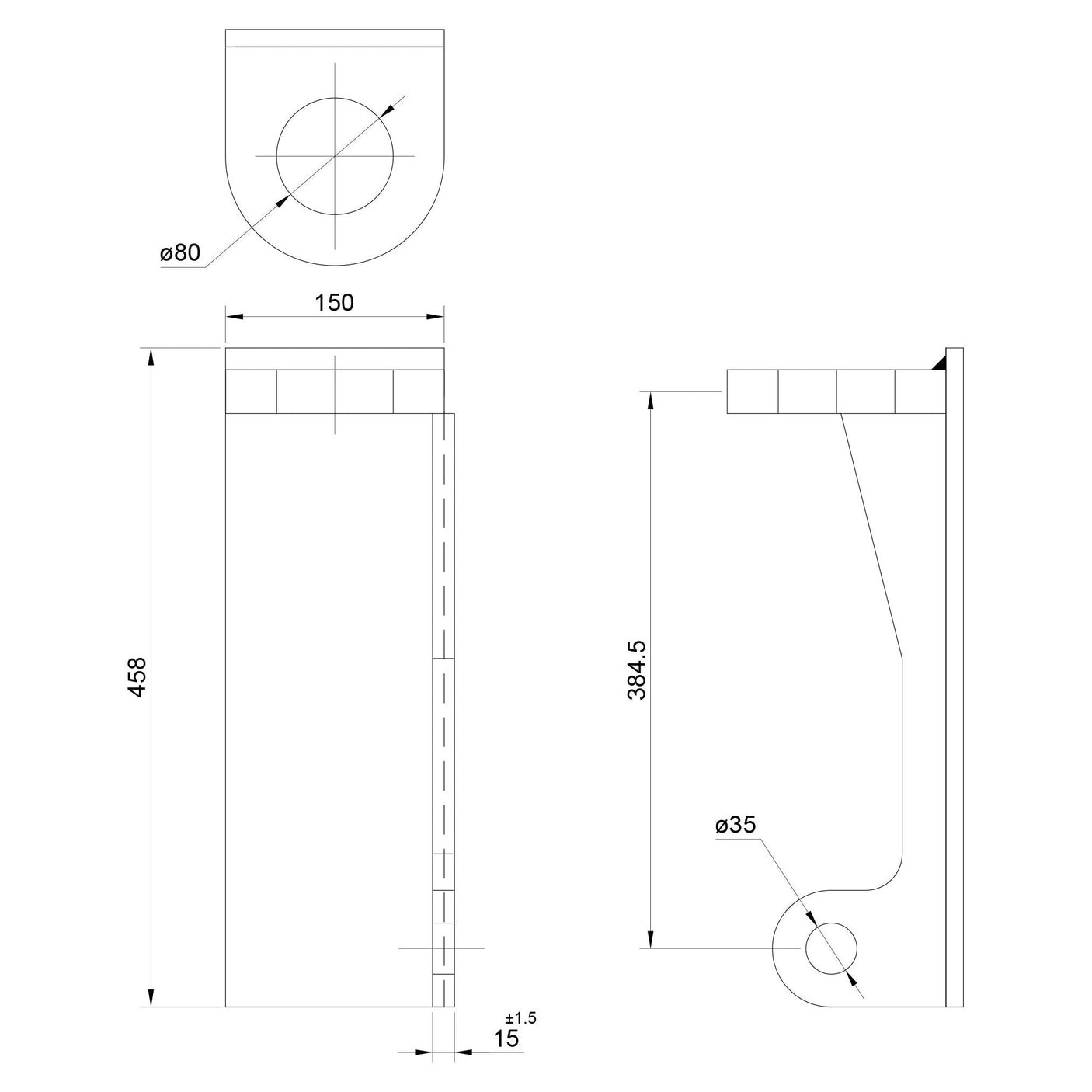 Loader Bracket (Pair), Replacement for: Matbro, John Deere.
 - S.119886 - Farming Parts