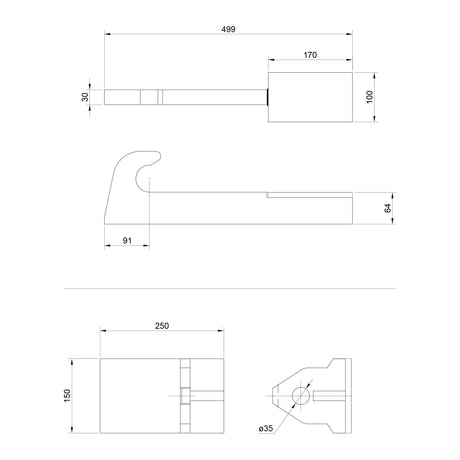 Loader Bracket (Pair), Replacement for: Merlo.
 - S.119887 - Farming Parts