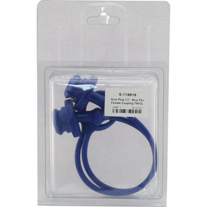 Faster Dust Plug Blue PVC Fits 1/2'' Female Coupling - TM Series TM12L (Agripak 2&nbsp;pcs.) - S.119916 - Farming Parts
