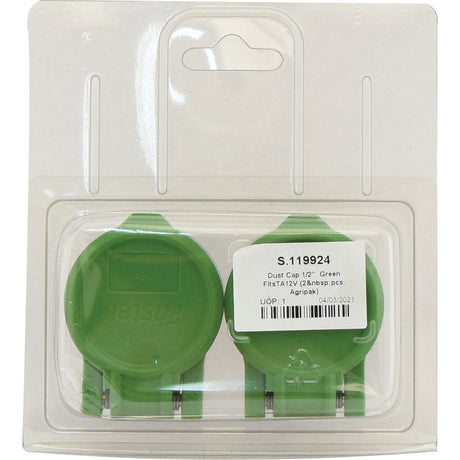 Faster Dust Cap 1/2''  Green Fits Female Coupling - TA Series TA12V (2&nbsp;pcs. Agripak) - S.119924 - Farming Parts