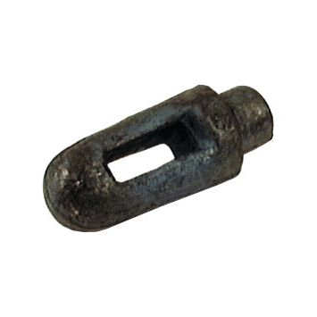 A close-up image of the Sparex Part No. S.12117, a small, cylindrical metal clevis pin featuring a rectangular slot in the center, ideal for trailer lug attachments and fully compatible with Sparex products.