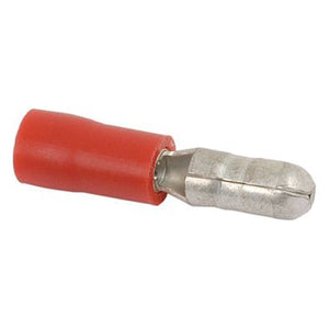 Pre Insulated Bullet Terminal, Standard Grip - Male, 4.0mm, Red (0.5 - 1.5mm)
 - S.12412 - Farming Parts