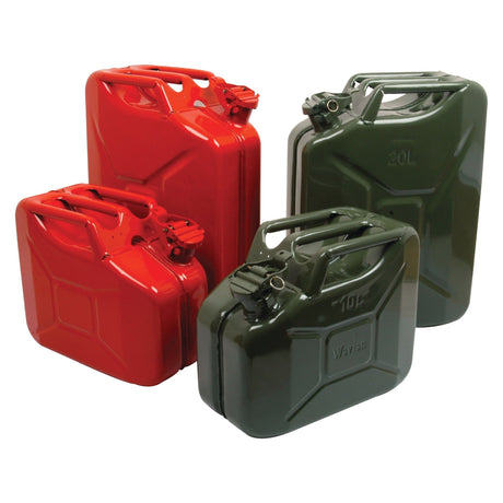 Metal Jerry Can - Green 20 ltr(s) (Unleaded Petrol)
 - S.12692 - Farming Parts